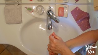 Quick Handjob from Nurse for Doctor after Nightshift (Hospital Sex)