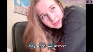 A video call from my cuckold husband couldn’t interrupt a creampie from my lover.
