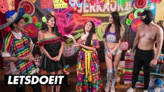 Hot Group Sex Fiesta With Sexy Babes – LETSDOEIT