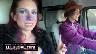 Big boobs babe does makeup & hair for Halloween costume, black toenails & fingernails hands/feet closeups – Lelu Love