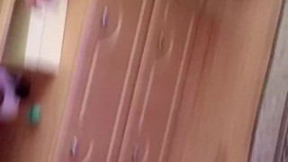 room tour of Karina’s webcam room in a maid costume