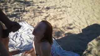 Nude beach sex voyeur watching us i suck his dick PART 3